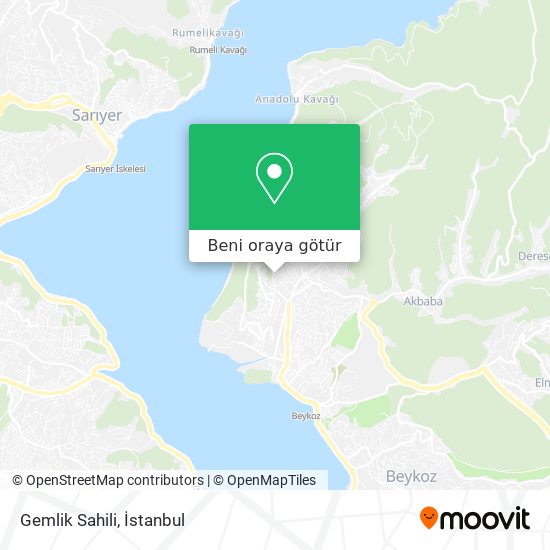 Gemlik Sahili harita