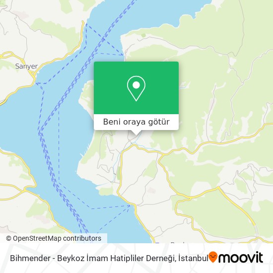 Bihmender - Beykoz İmam Hatipliler Derneği harita