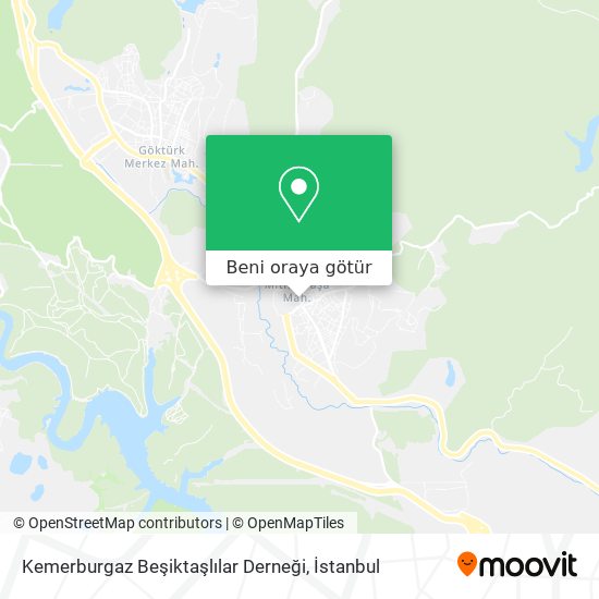 Kemerburgaz Beşiktaşlılar Derneği harita
