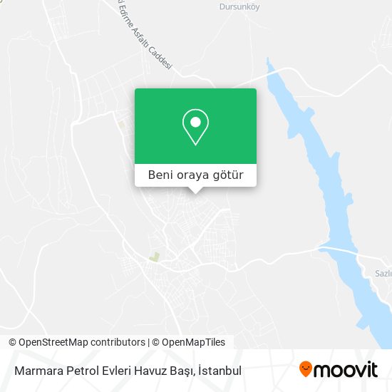 Marmara Petrol Evleri Havuz Başı harita