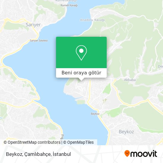 Beykoz, Çamlıbahçe harita