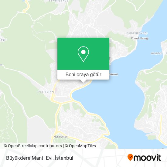 Büyükdere Mantı Evi harita