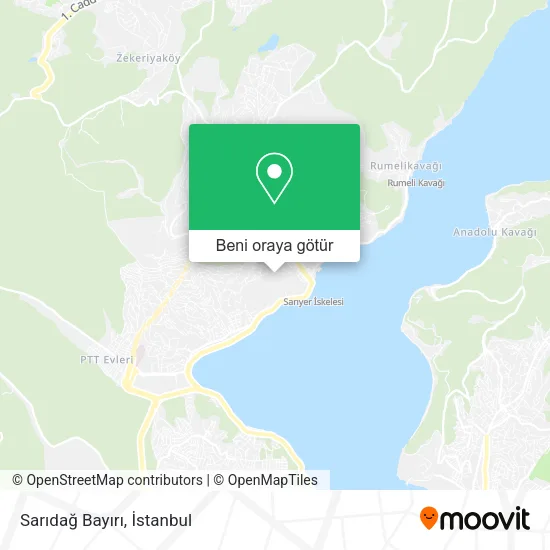 Sarıdağ Bayırı harita