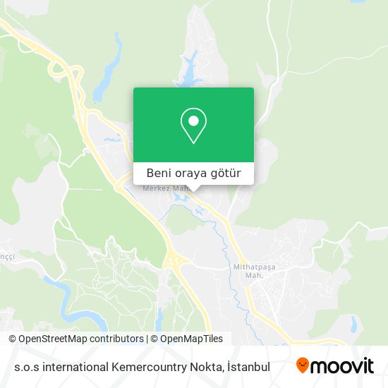 s.o.s international Kemercountry Nokta harita