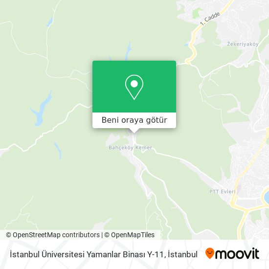 İstanbul Üniversitesi Yamanlar Binası Y-11 harita