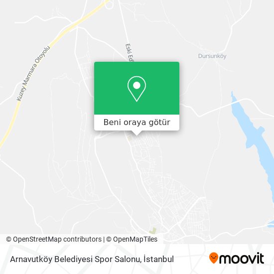 Arnavutköy Belediyesi Spor Salonu harita