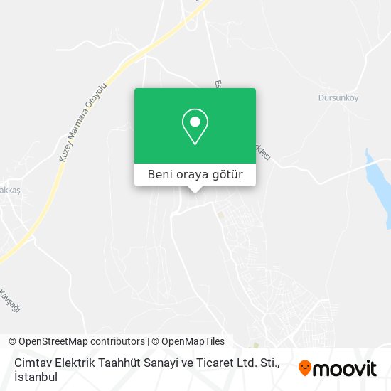 Cimtav Elektrik Taahhüt Sanayi ve Ticaret Ltd. Sti. harita
