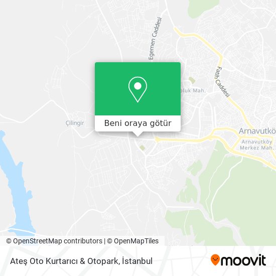 Ateş Oto Kurtarıcı & Otopark harita