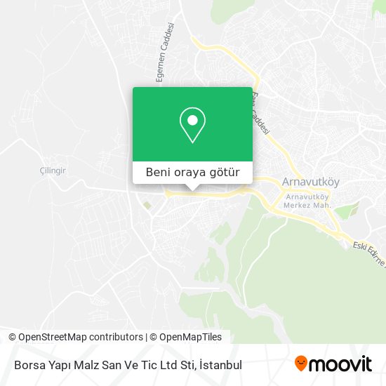Borsa Yapı Malz San Ve Tic Ltd Sti harita