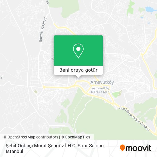 Şehit Onbaşı Murat Şengöz İ.H.O. Spor Salonu harita