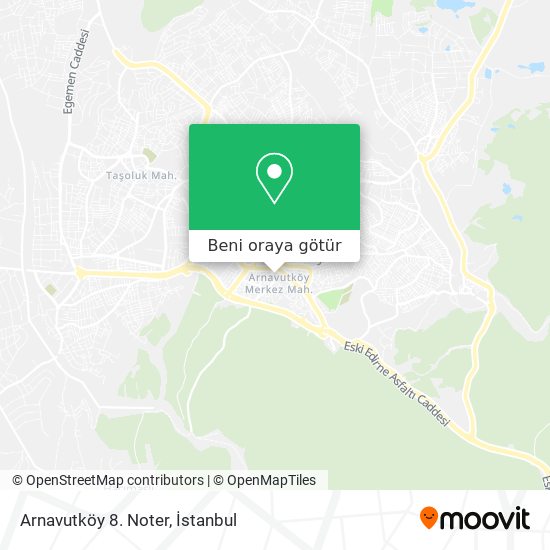 Arnavutköy 8. Noter harita