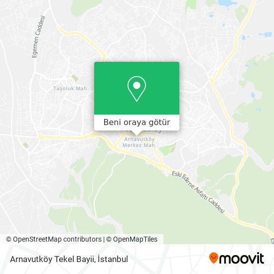 Arnavutköy Tekel Bayii harita