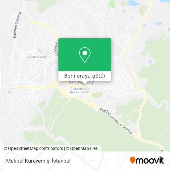 Makbul Kuruyemiş harita