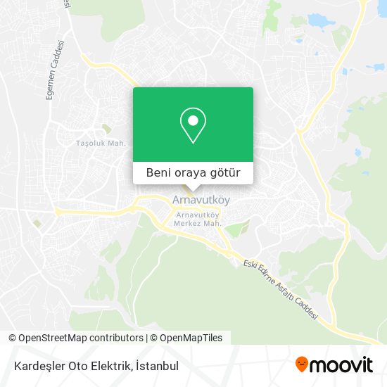 Kardeşler Oto Elektrik harita