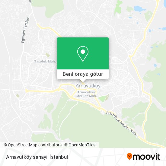Arnavutköy sanayi harita