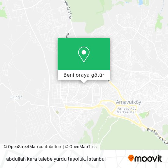 abdullah kara talebe yurdu taşoluk harita