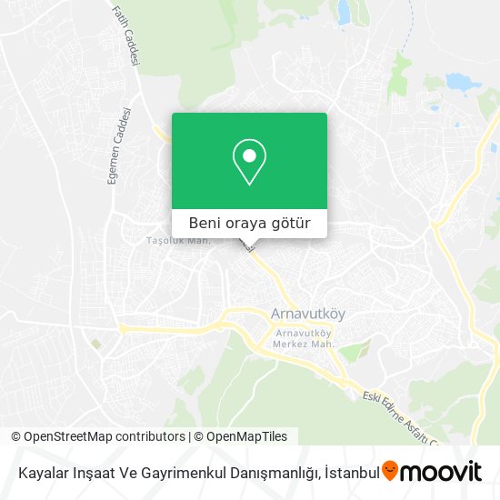 Kayalar Inşaat Ve Gayrimenkul Danışmanlığı harita