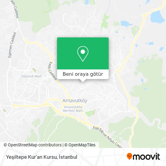 Yeşiltepe Kur'an Kursu harita