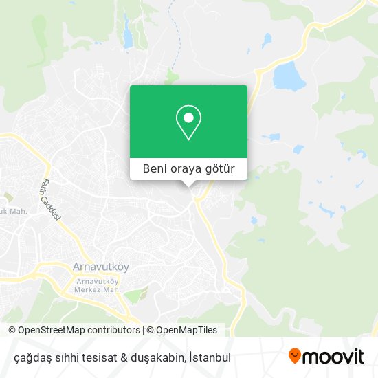 çağdaş sıhhi tesisat & duşakabin harita