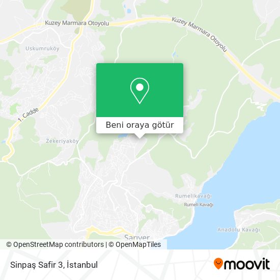 Sinpaş Safir 3 harita