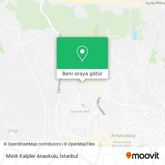 Minik Kalpler Anaokulu harita
