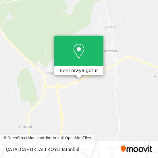 ÇATALCA - OKLALI KÖYÜ harita