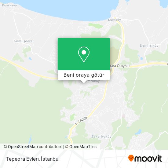 Tepeora Evleri harita
