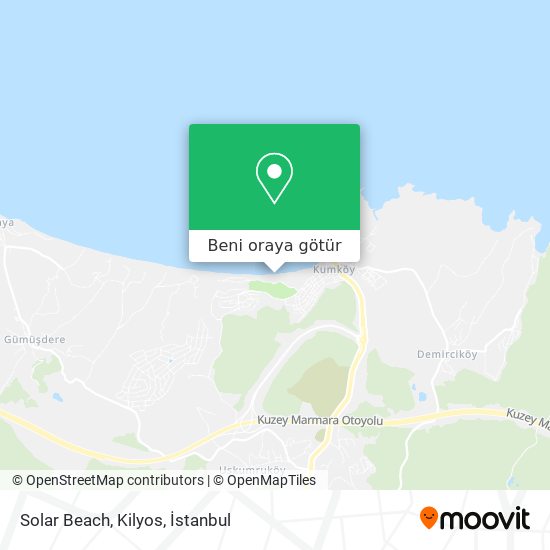 Solar Beach, Kilyos harita