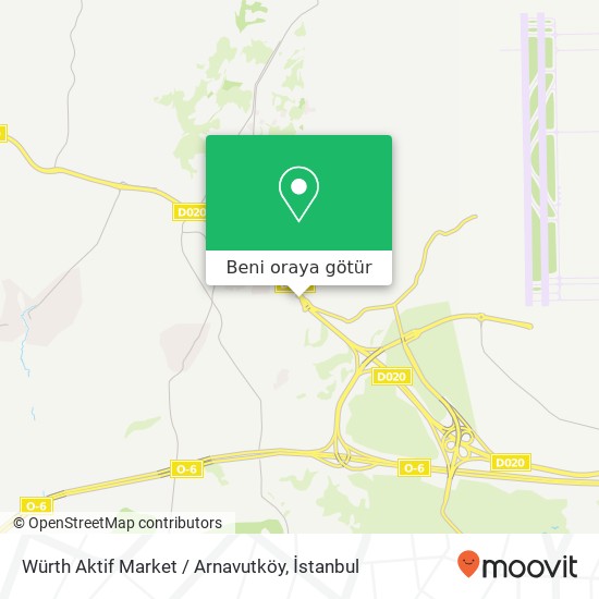Würth Aktif Market / Arnavutköy harita