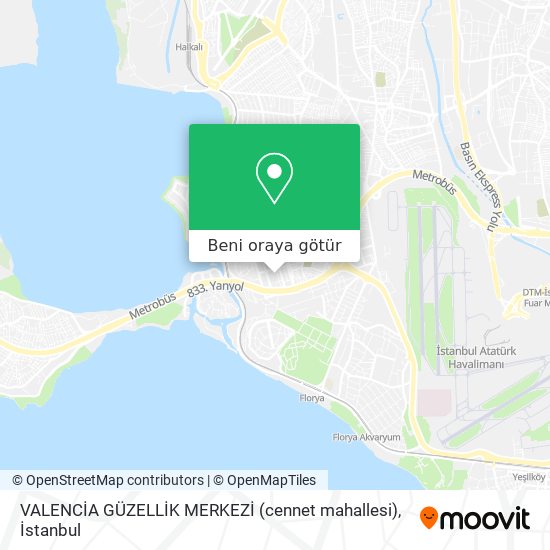 VALENCİA GÜZELLİK MERKEZİ (cennet mahallesi) harita