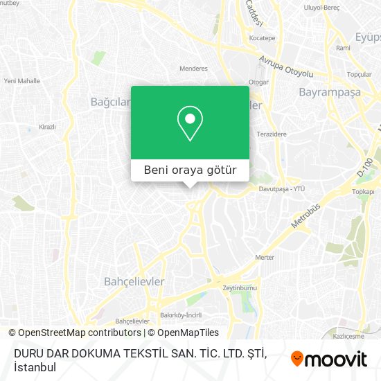 DURU DAR DOKUMA TEKSTİL SAN. TİC. LTD. ŞTİ harita