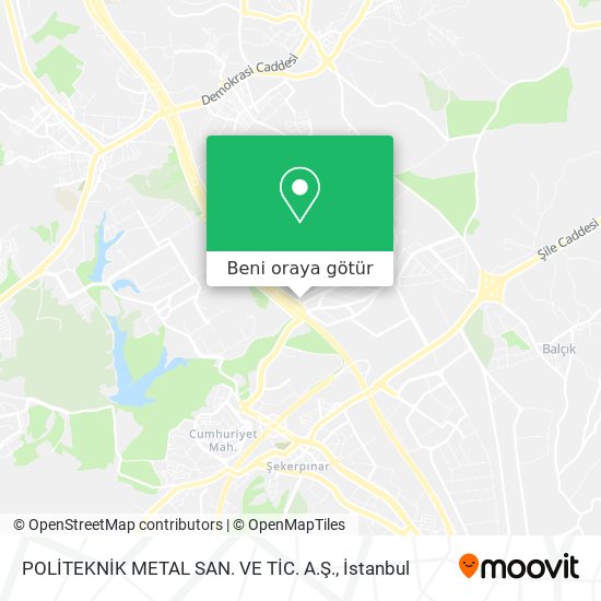POLİTEKNİK METAL SAN. VE TİC. A.Ş. harita