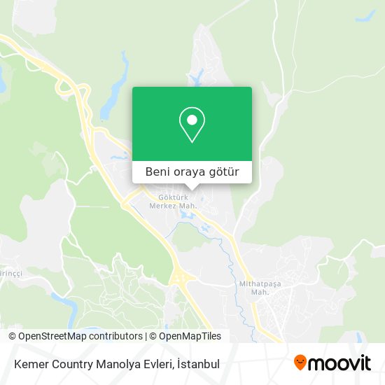 Kemer Country Manolya Evleri harita