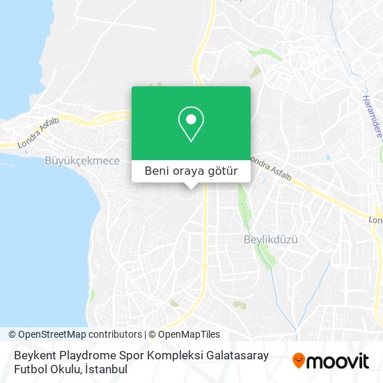 Beykent Playdrome Spor Kompleksi Galatasaray Futbol Okulu harita