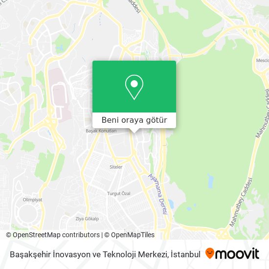 Başakşehir İnovasyon ve Teknoloji Merkezi harita