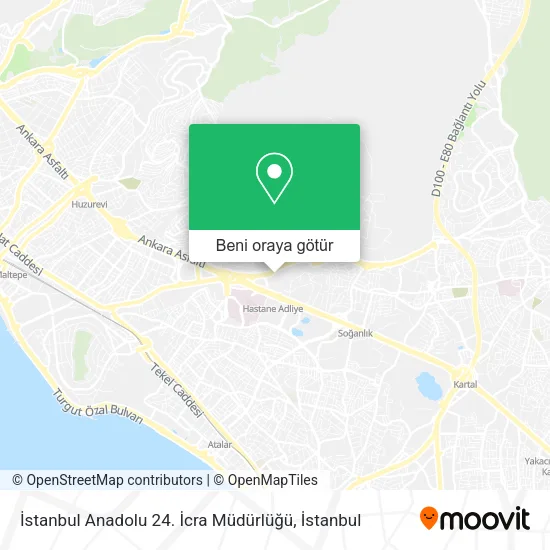 İstanbul Anadolu 24. İcra Müdürlüğü harita