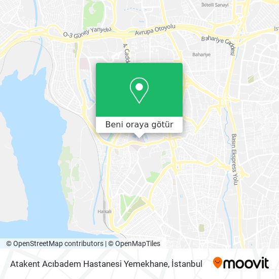Atakent Acıbadem Hastanesi Yemekhane harita
