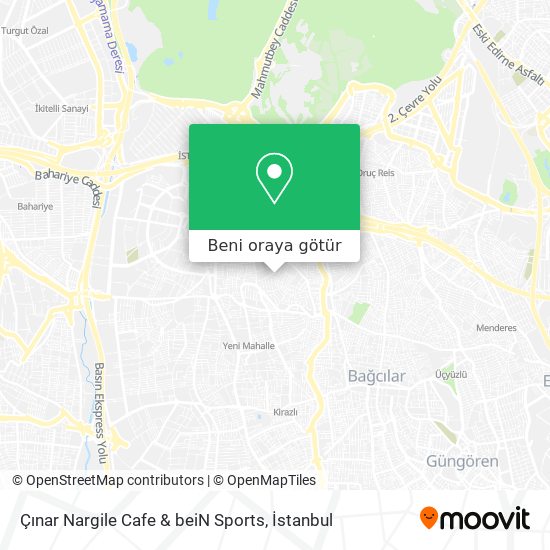 Çınar Nargile Cafe & beiN Sports harita