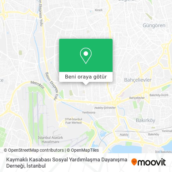Kaymaklı Kasabası Sosyal Yardımlaşma Dayanışma Derneği harita