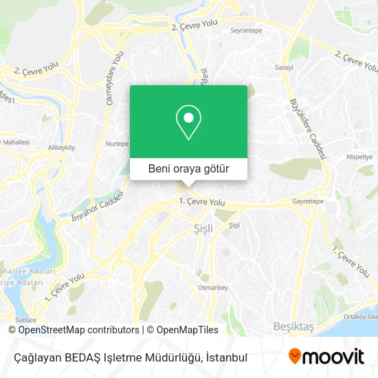 Çağlayan BEDAŞ Işletme Müdürlüğü harita