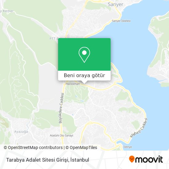 Tarabya Adalet Sitesi Girişi harita