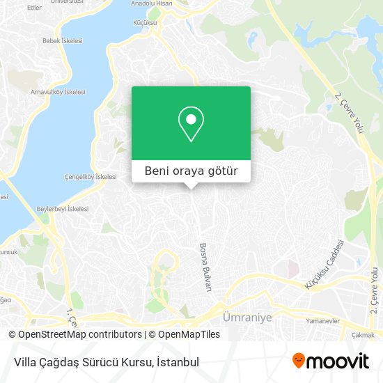 Villa Çağdaş Sürücü Kursu harita