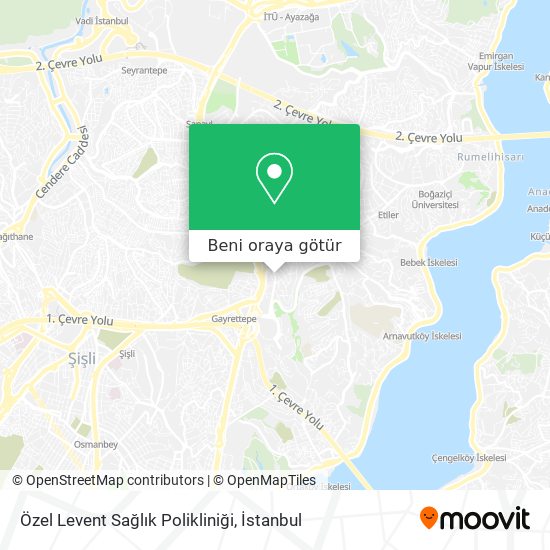 Özel Levent Sağlık Polikliniği harita
