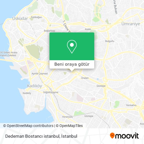 Dedeman Bostancı istanbul harita