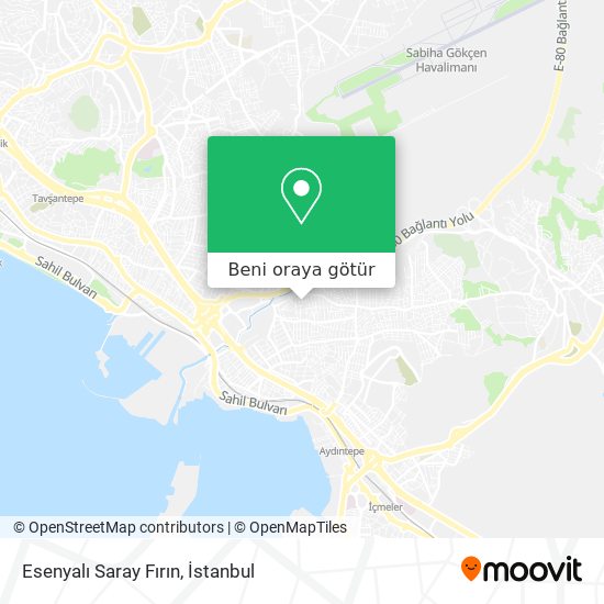 Esenyalı Saray Fırın harita