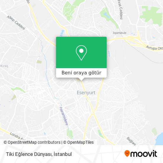 Tiki Eğlence Dünyası harita
