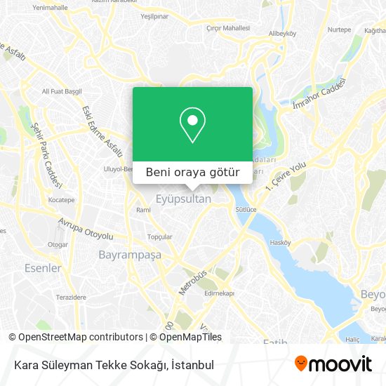 Kara Süleyman Tekke Sokağı harita