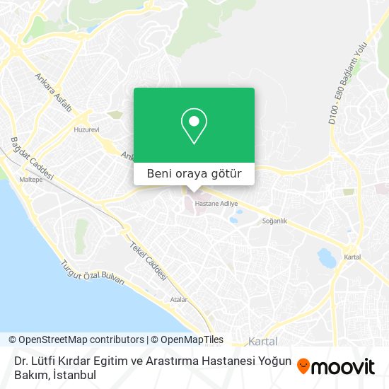 Dr. Lütfi Kırdar Egitim ve Arastırma Hastanesi Yoğun Bakım harita
