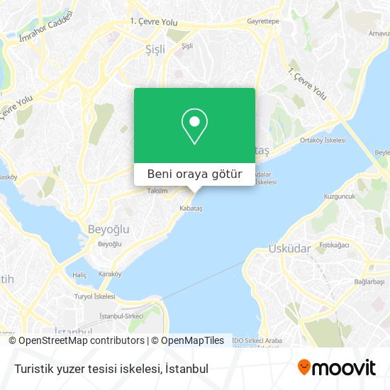 Turistik yuzer tesisi iskelesi harita