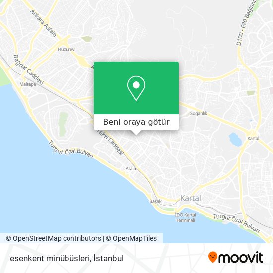 esenkent minübüsleri harita